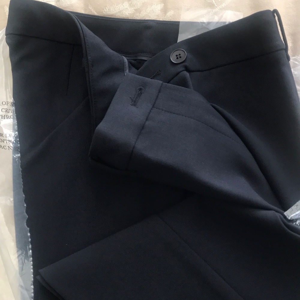 NWT Navy signature pants - 8 LONG Talbots